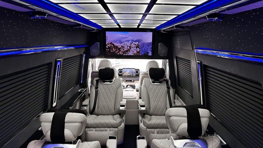 Mercedes Sprinter with Driver in Kyiv | 8 Seats | Premium Minibus Rental